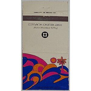 Vintage Matchbook Cover Hyatt Regency Acapulco Mexico Hotel